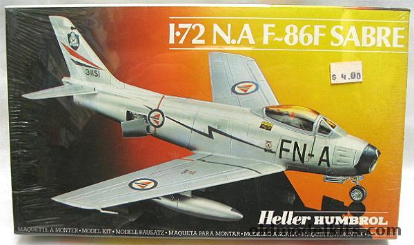 Heller 1/72 North American  F-86F Sabre Norwegian Air Force, 80277 plastic model kit